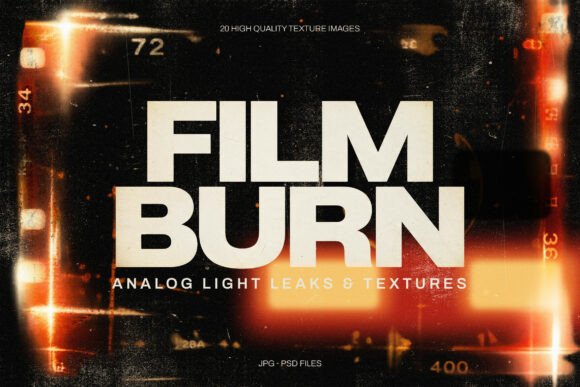Film Burn Textures & Light Leaks