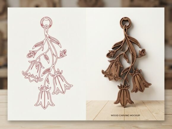 Floral Bell Flower Pendant