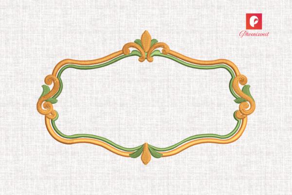 Floral Scroll Frame · Creative Fabrica