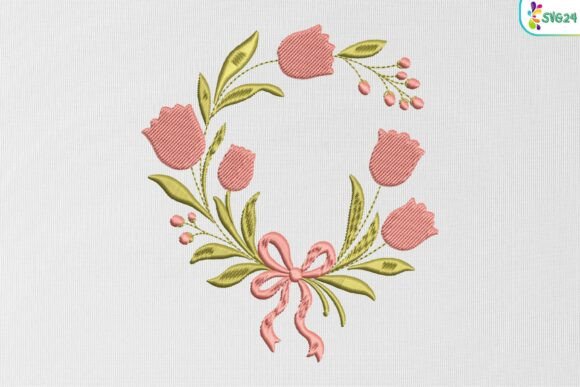 Floral Tulip Wreath