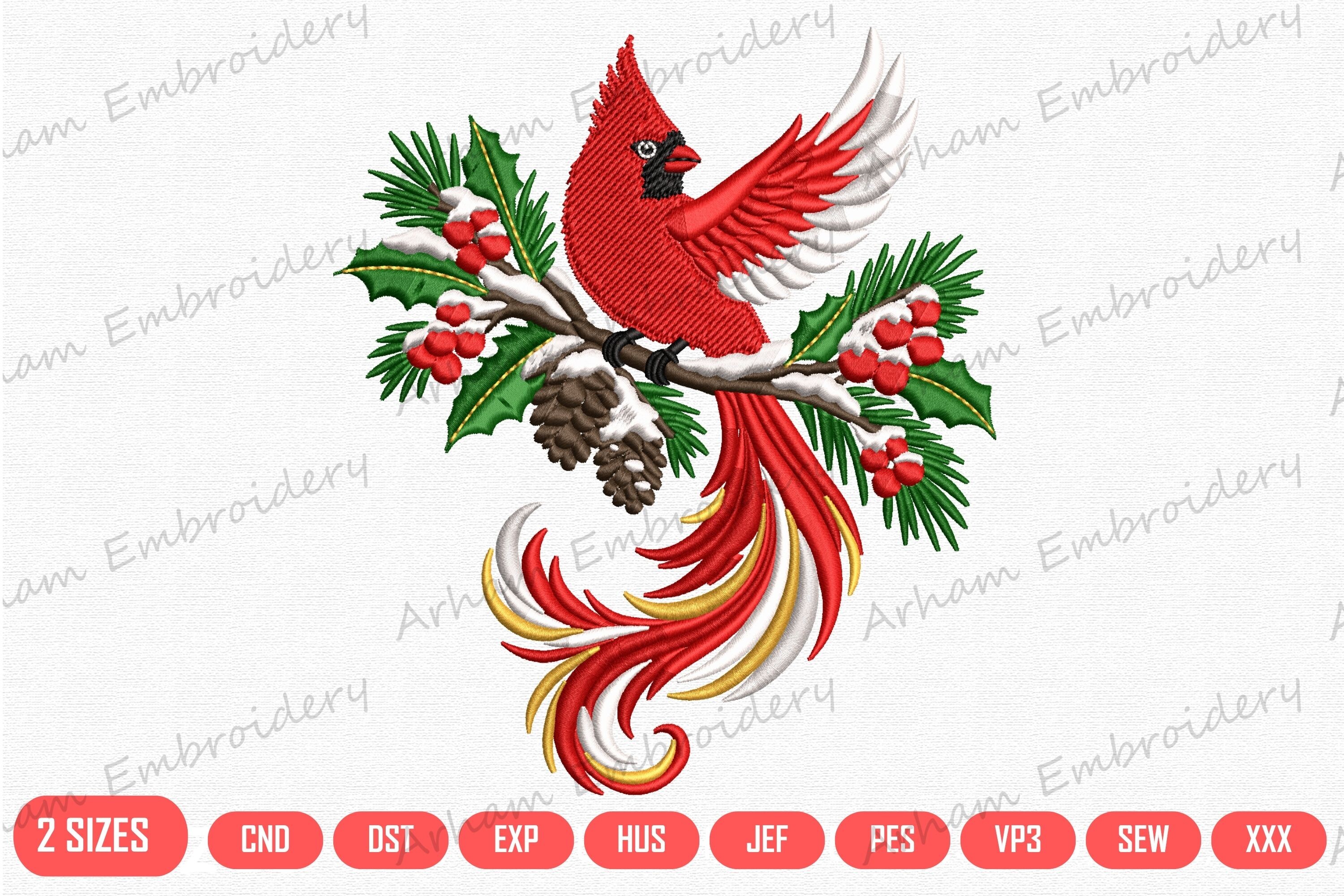 Flying Cardinal Bird