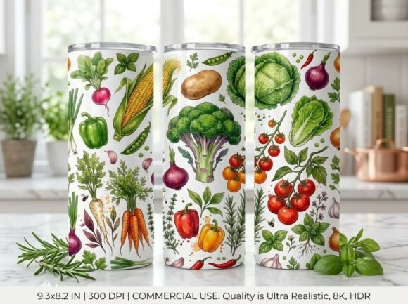 Fresh Harvest Vegetable Garden Tumbler