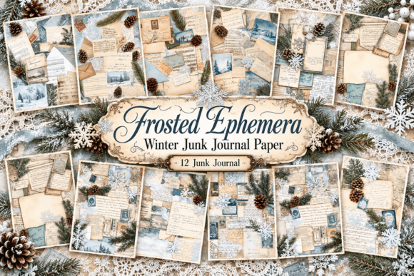 Frosted Ephemera Winter Junk Journal