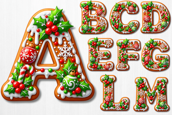 Gingerbread Christmas Alphabet Bundle