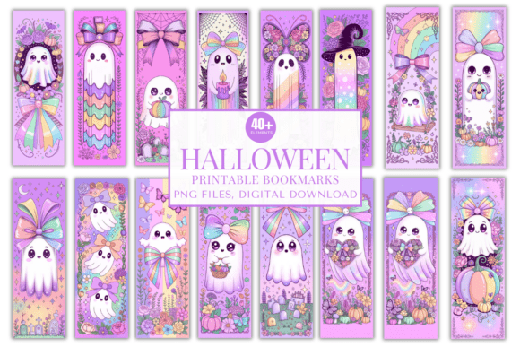 Halloween Printable Bookmarks Bundle