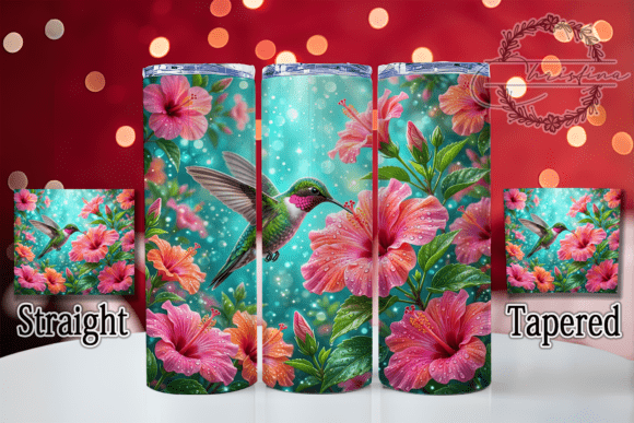 Hummingbird Hibiscus 20oz Tumbler