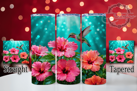 Hummingbird Hibiscus 20oz Tumbler