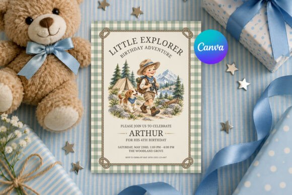 Little Explorer Birthday Invitation