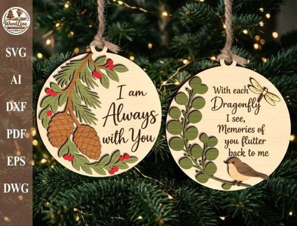 Memorial Ornament SVG Bundle