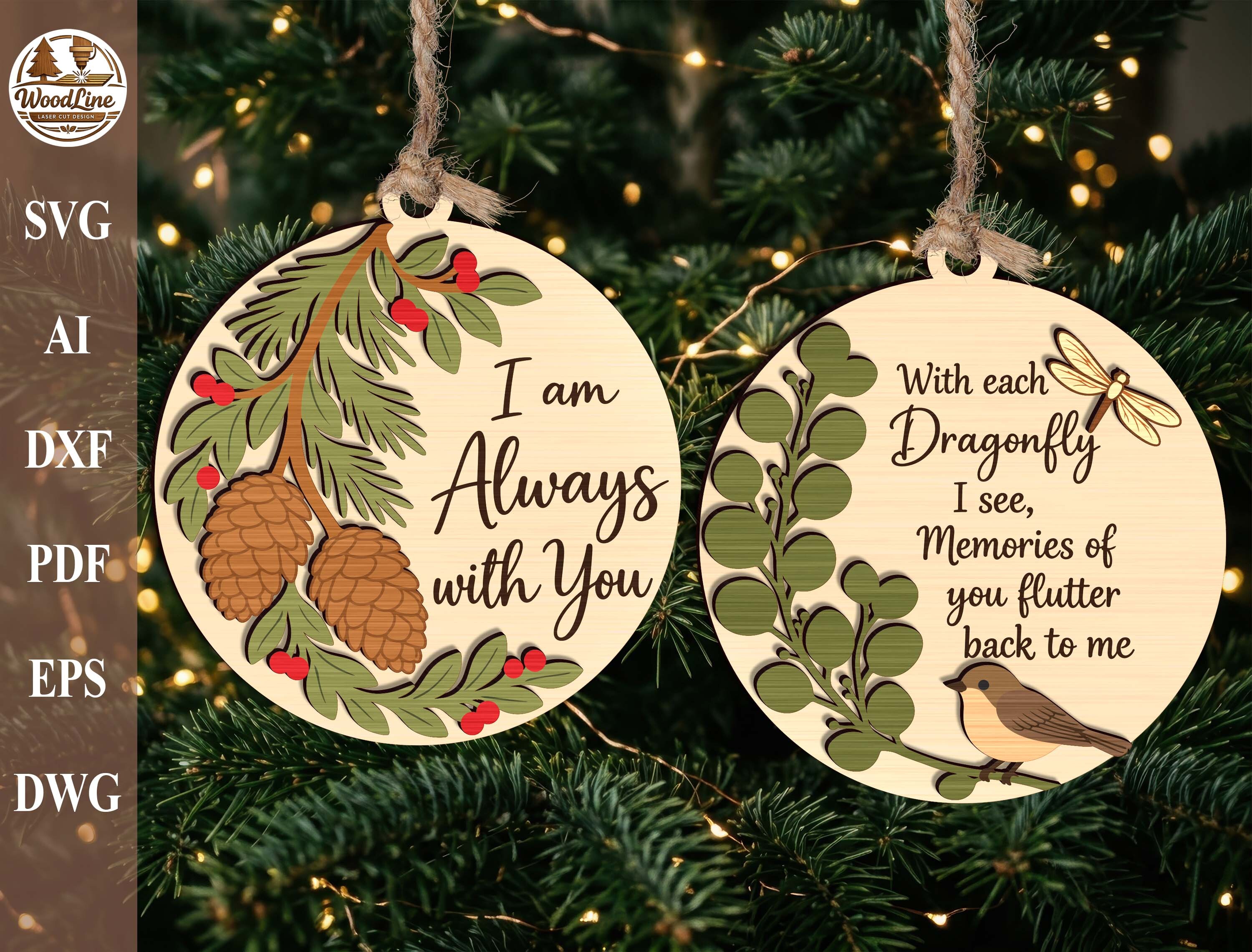 Memorial Ornament SVG Bundle