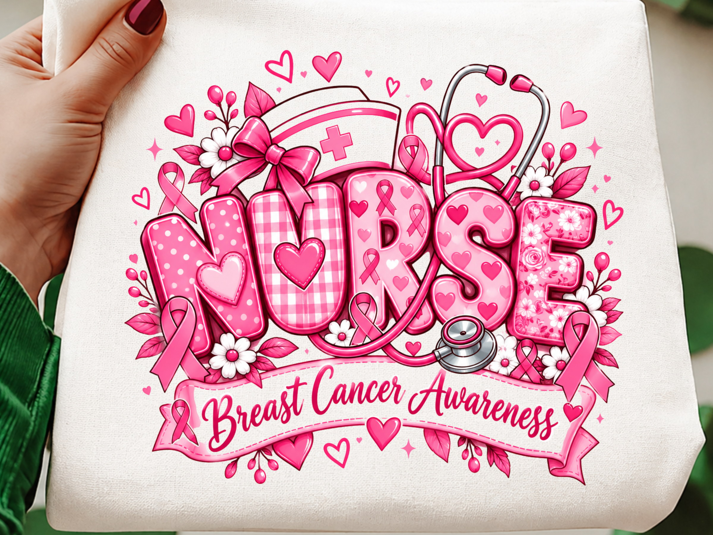 Nurse Breast Cancer Awareness Pink