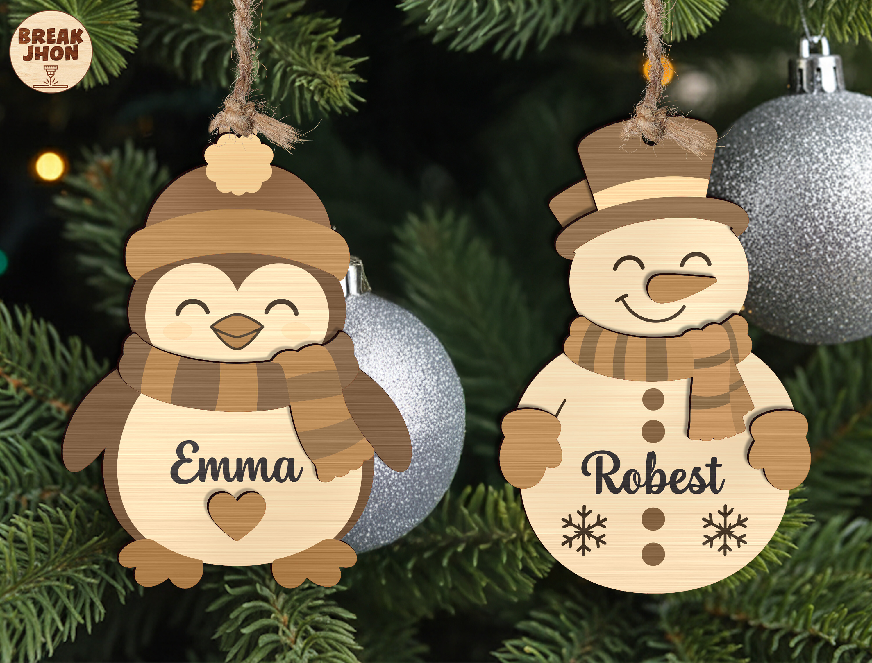 Personalization Xmas Ornament SVG Bundle