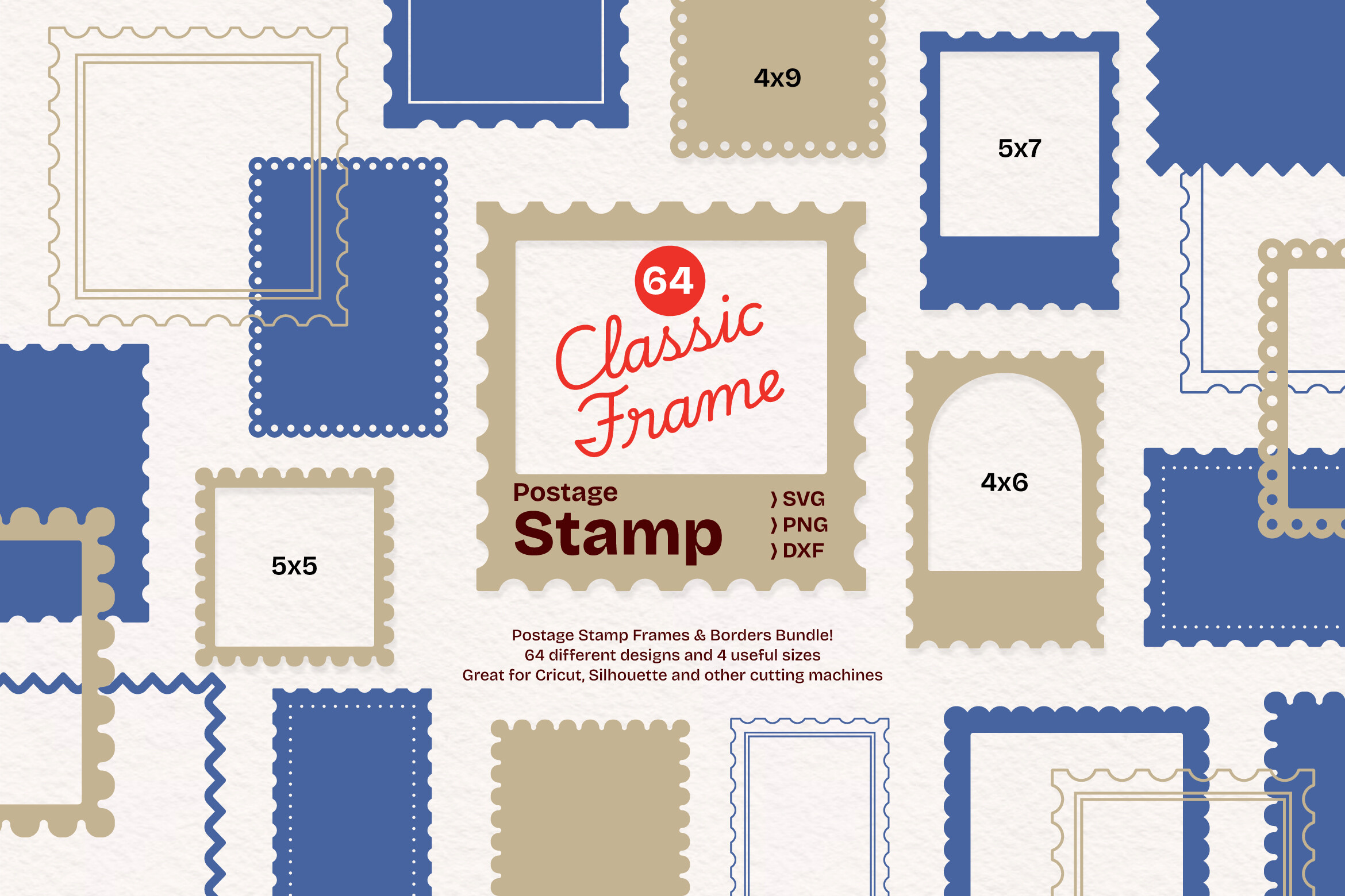 Postage Stamp Frame Bundle
