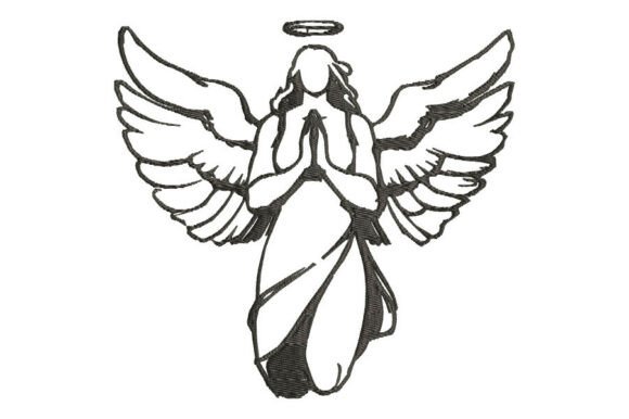 Praying Angel Embroidery