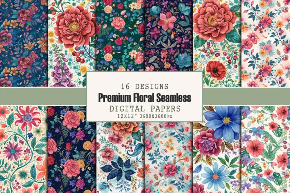 Premium Floral Seamless Pattern Bundle