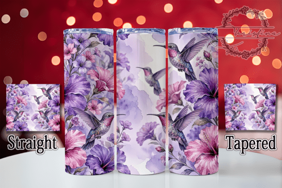 Purple Hummingbird 20oz Tumbler