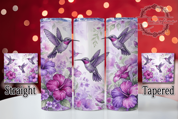 Purple Hummingbird 20oz Tumbler