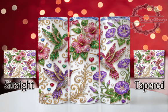 Rhinestone Hummingbird 20oz Tumbler