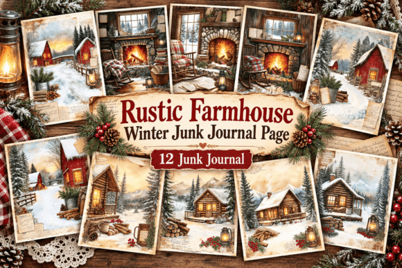 Rustic Farmhouse Winter Junk Journal