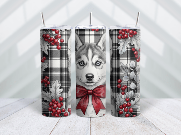 Rustic Husky Berry Harvest Tumbler Wrap