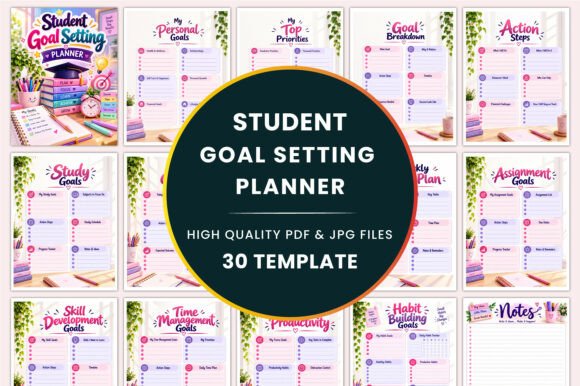 Student Goal Setting Planner KDP