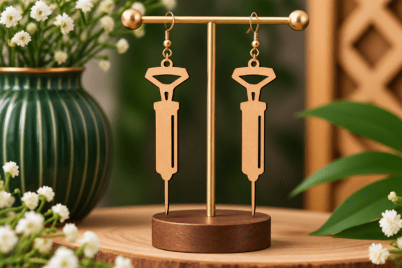 Syringe Inspired Earring