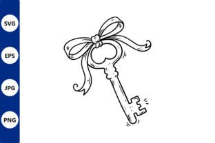 Single Ribbon Svg Vintage Ribbon Key Illustration Graphic by Cute Things · Creative Fabrica