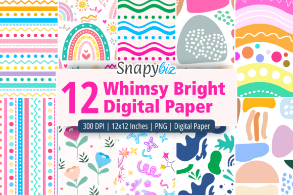 Whimsy Bright Seamless Digital Paper