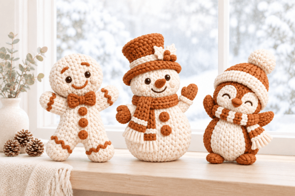 Cute Penguin Christmas Ornament STL Set – 3D Printable Holiday Decor - Image 9