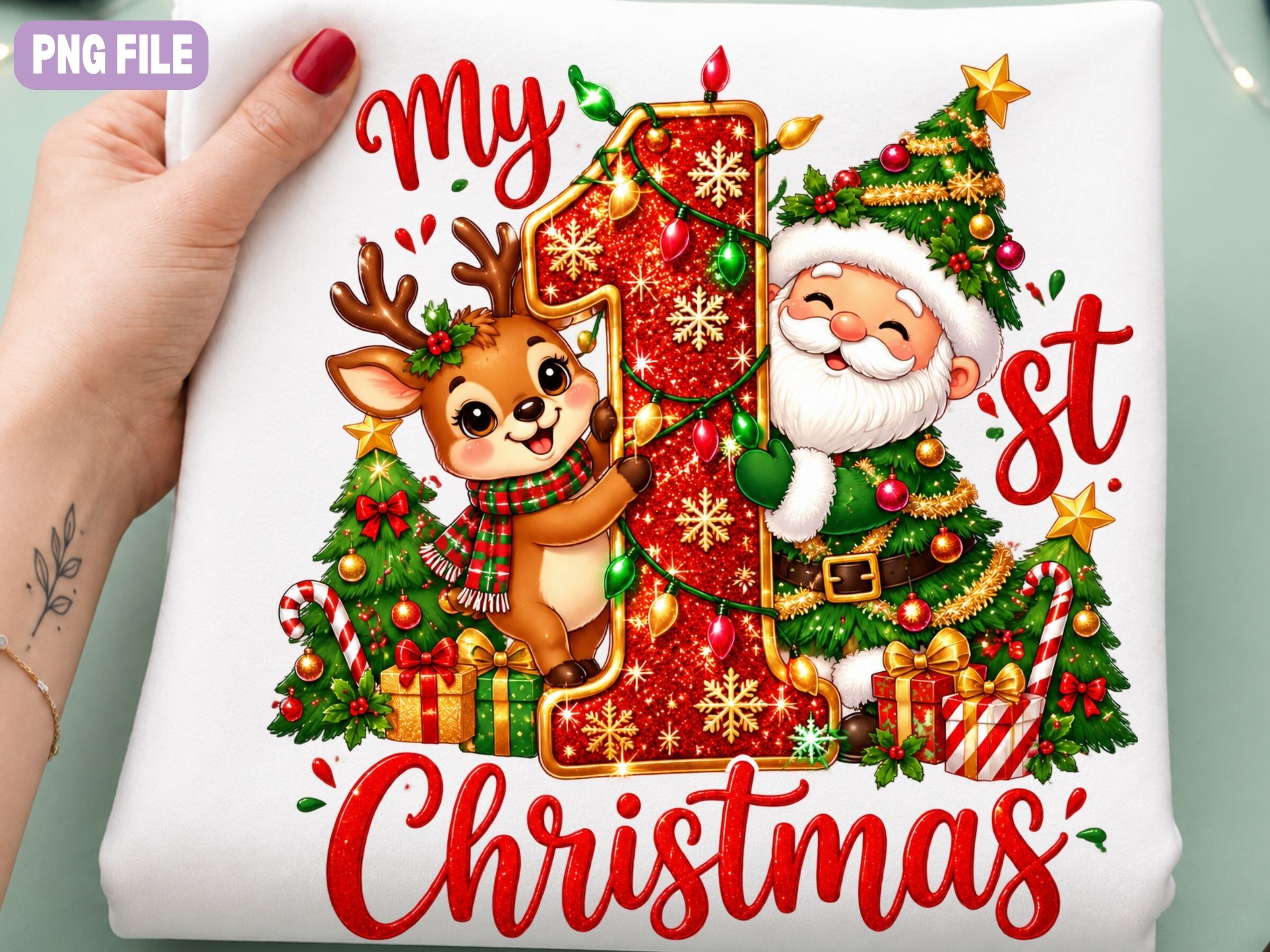 Baby First Christmas Png,Christmas Shirt