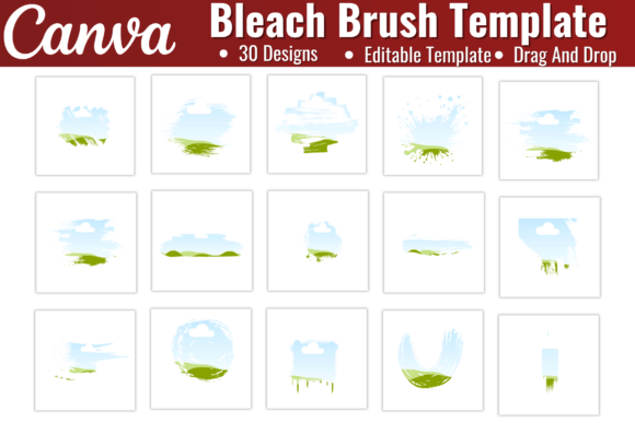 Bleach Effect Distressed Edge Template