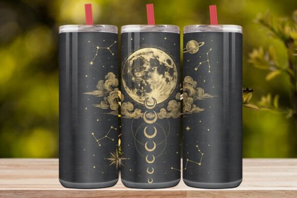 Celestial Moon Tumbler Wrap