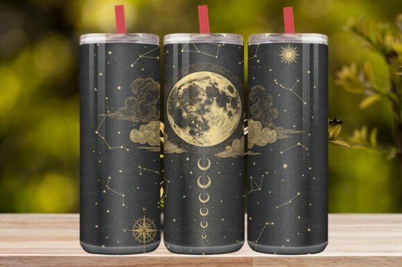 Celestial Moon Tumbler Wrap