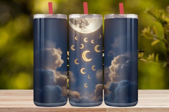 Celestial Moon Tumbler Wrap