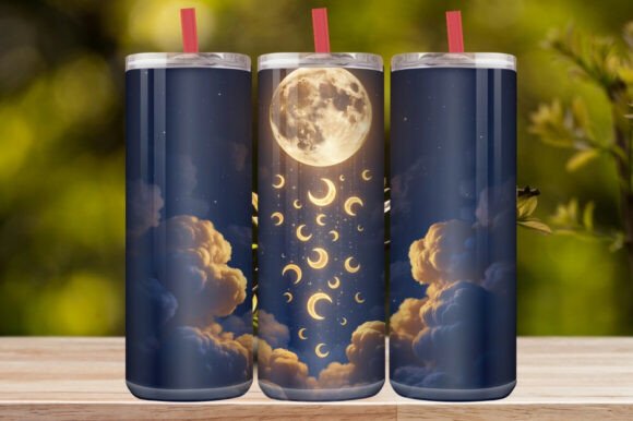 Celestial Moon Tumbler Wrap