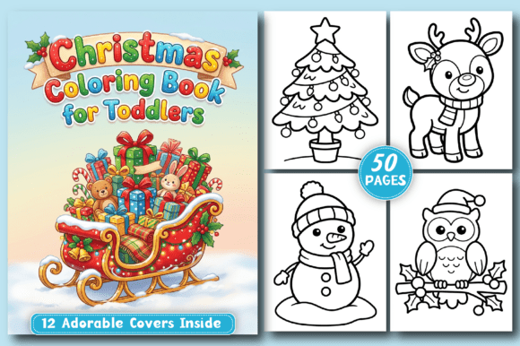 Christmas Coloring Book for Toddlers