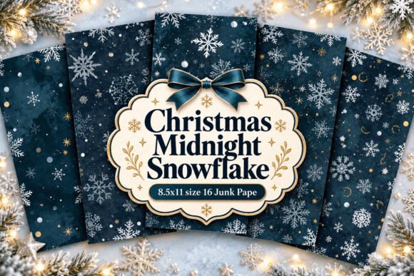 Christmas Midnight Snowflake
