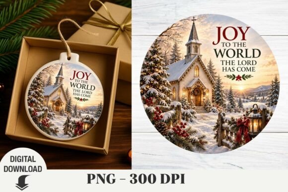 Christmas Ornaments, Nativity Sublimatio