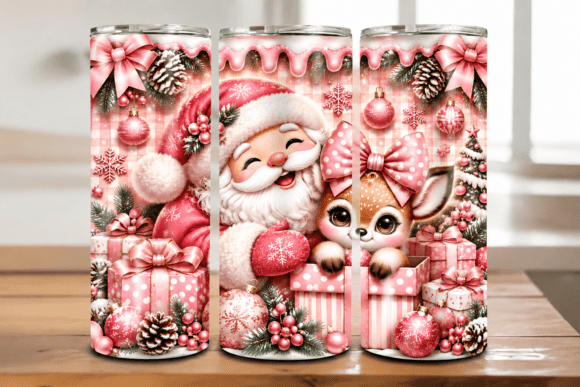 Cute Colorful Highland Cow Christmas Tum