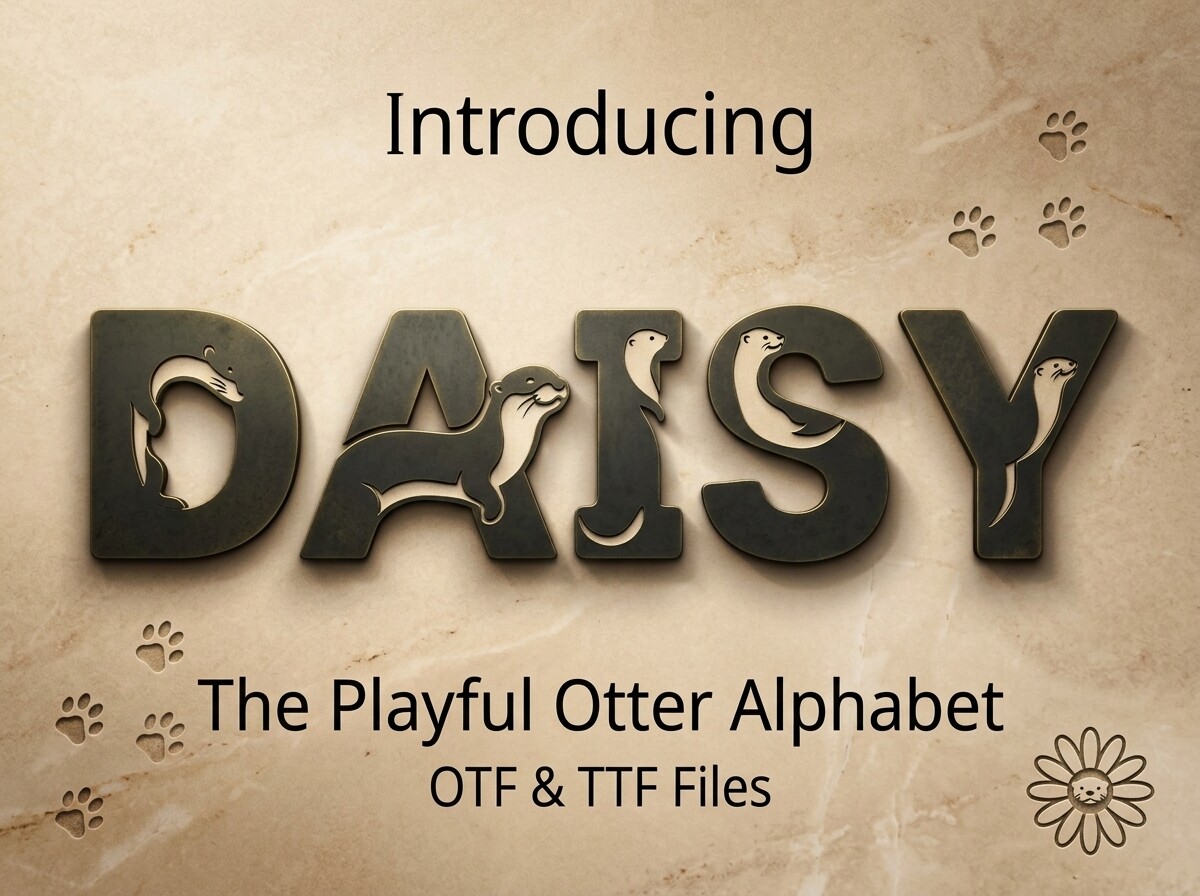 Daisy Font by LINEART3 · Creative Fabrica