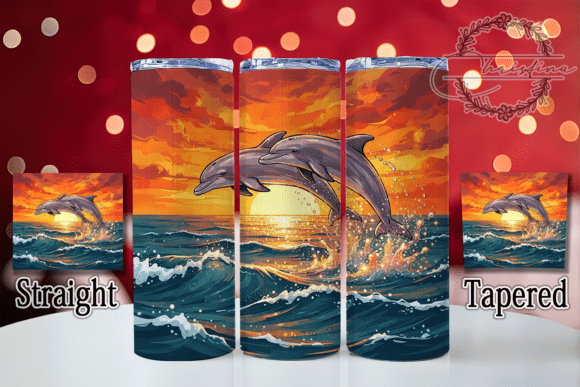 Dolphin Sunset Leap 20oz Tumbler
