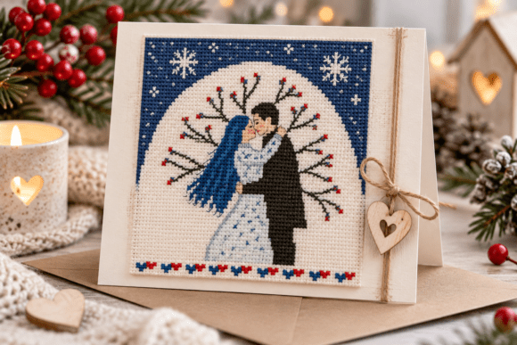 Eternal Kiss Cross Stitch Pattern PDF