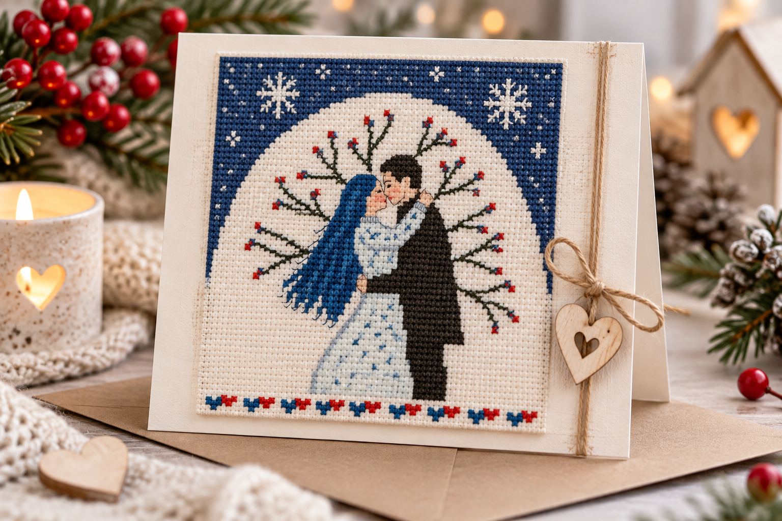 Eternal Kiss Cross Stitch Pattern PDF
