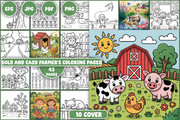 Farmer's Coloring Pages