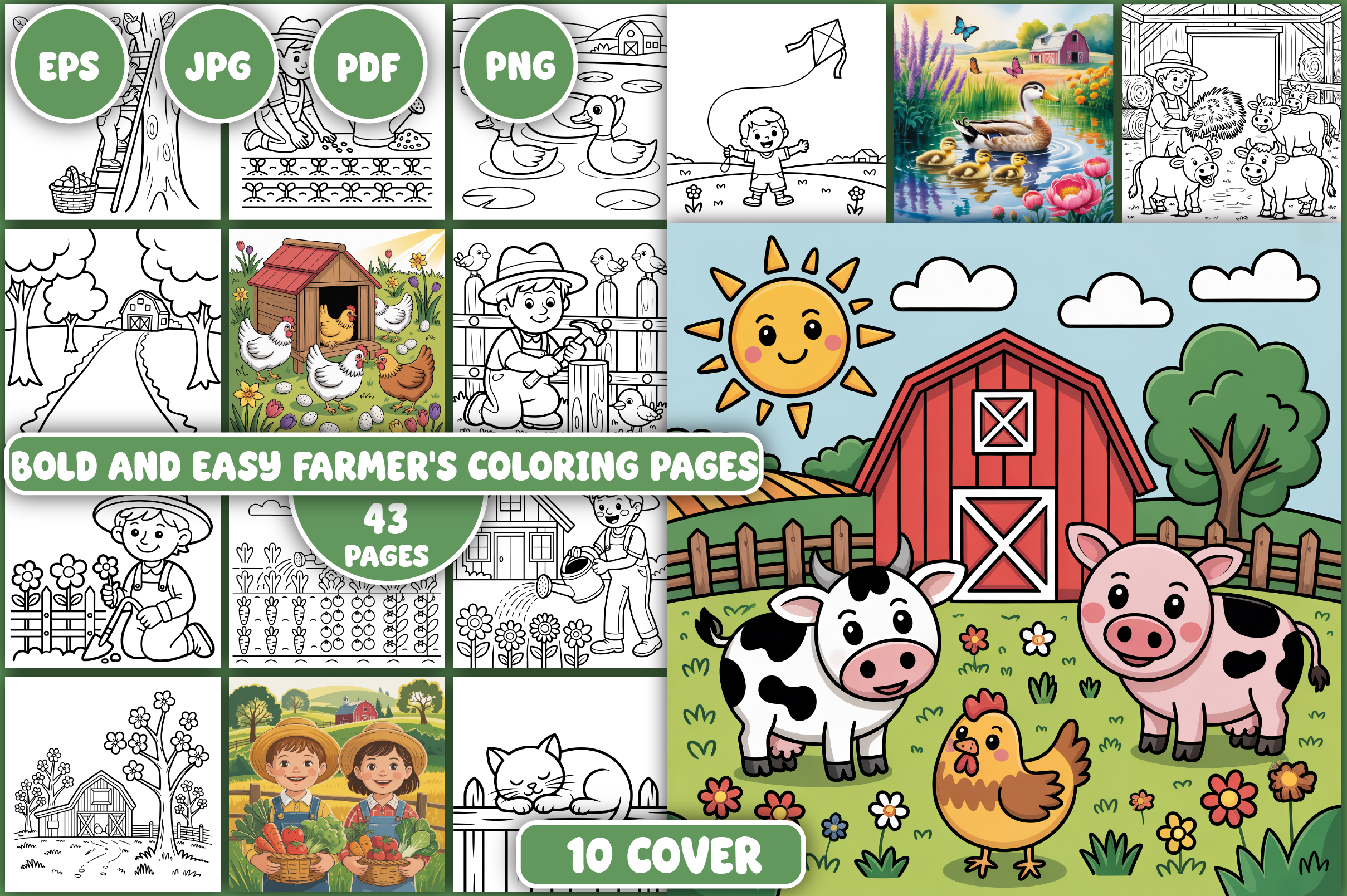 Farmer's Coloring Pages