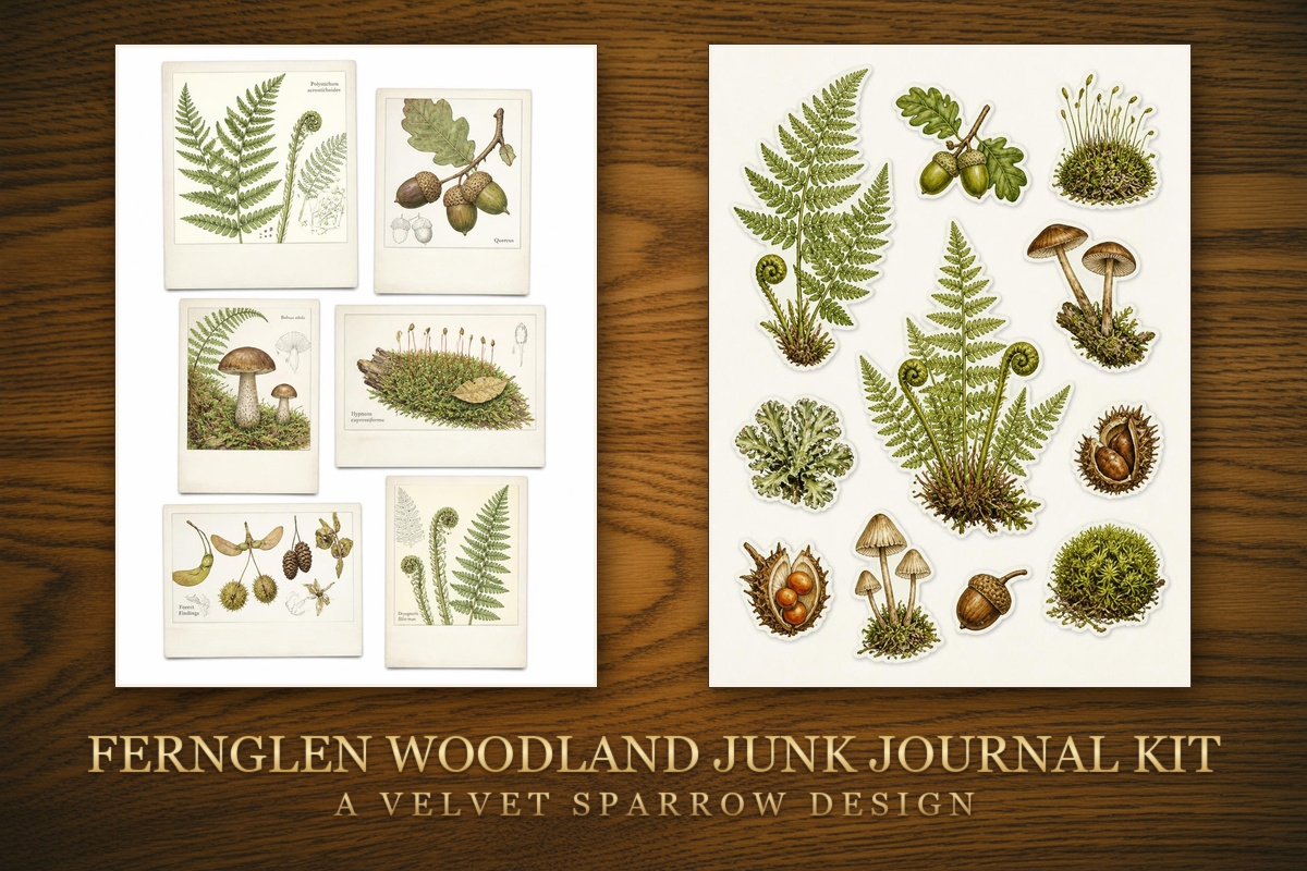 Fernglen Woodland Junk Journal Kit