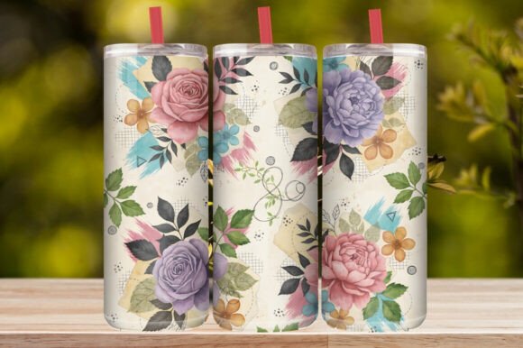 Floral Tumbler Wrap