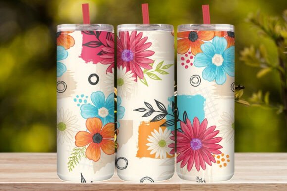 Floral Tumbler Wrap