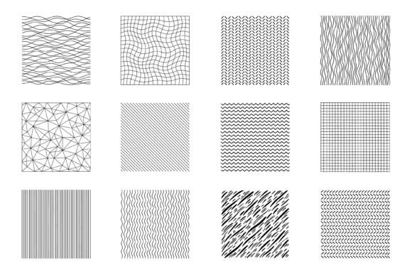 Geometric Line Patterns SVG Bundle