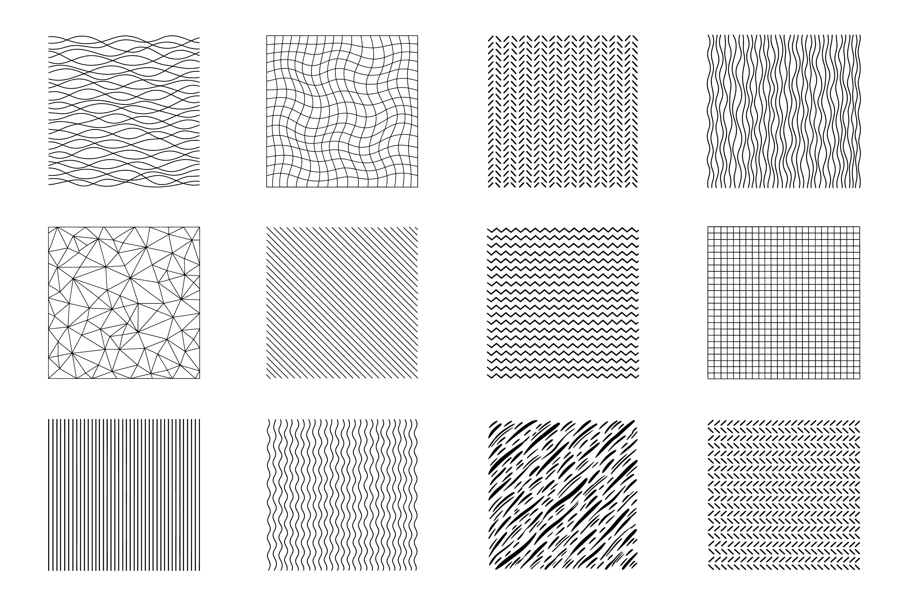 Geometric Line Patterns SVG Bundle